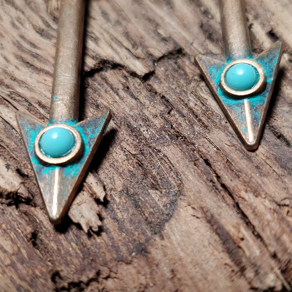 (B) Arrow Earrings Southwestern Western Native American Flechas Boho Cowgirl - Picture 8 of 14